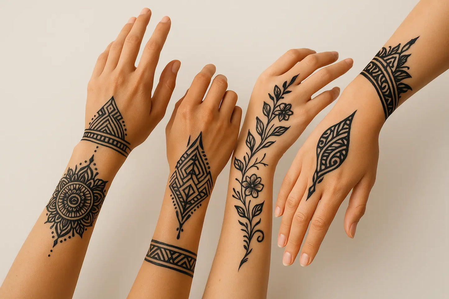 Cône jagua gel noir La Réunion 974 tatouage temporaire 10-14 jours Tiitoune Art