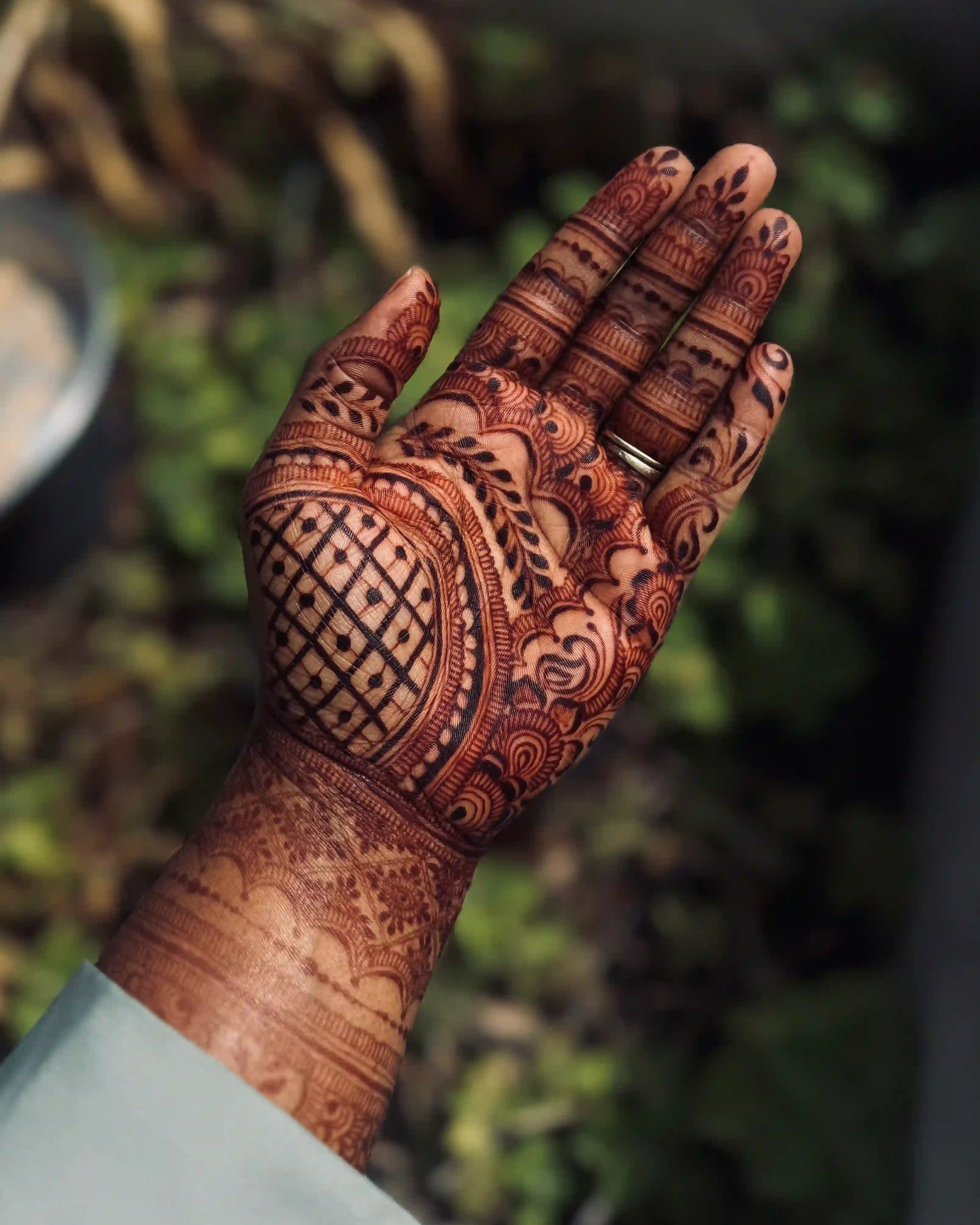 Résultat cône de henné naturel