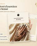 Modèle henné facile débutant : livret d'exercices de henné Tiitoune Art, 40 pages en PDF