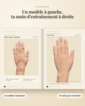 Modèle henné main simple et main vierge en taille réelle pour s'entraîner
